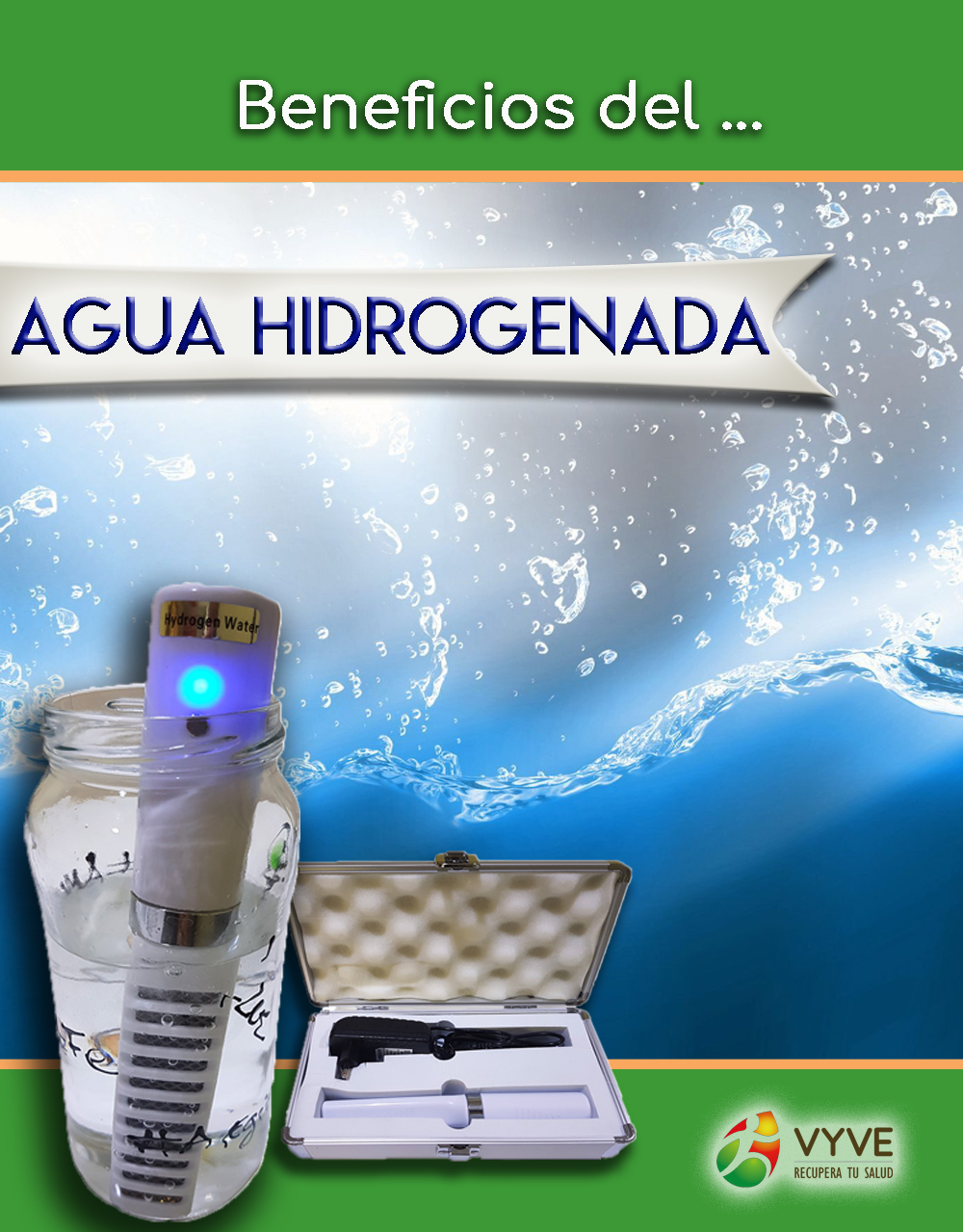 Beneficio del Agua Hidrogenada. Hydrogen. Agua Hidrogenada.
